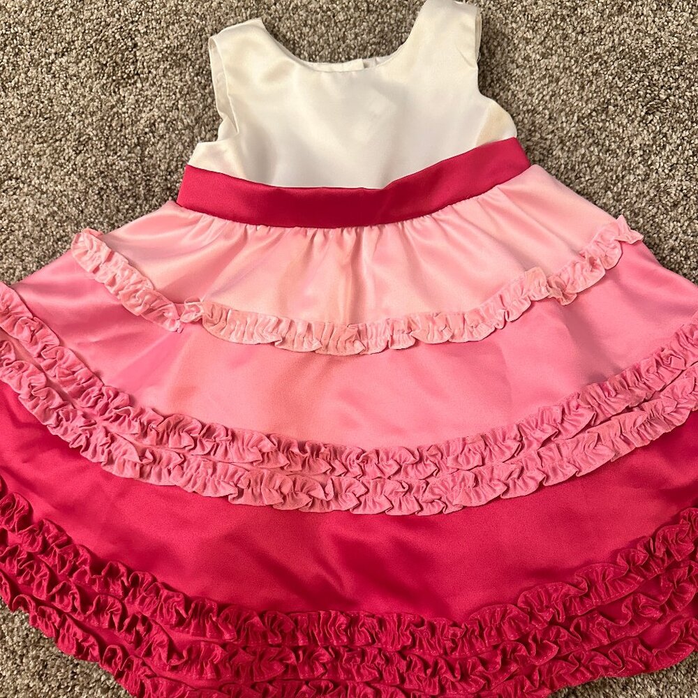 TOTES ADORBS little PINK RUFFLE DRESS by RARE EDITIONS 24mo PINK PINK PINK